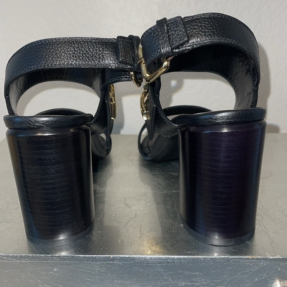 Louis Vuitton gorgeous Horizon Sandal noir goldtone hardware just incredible - Picture 3 of 14